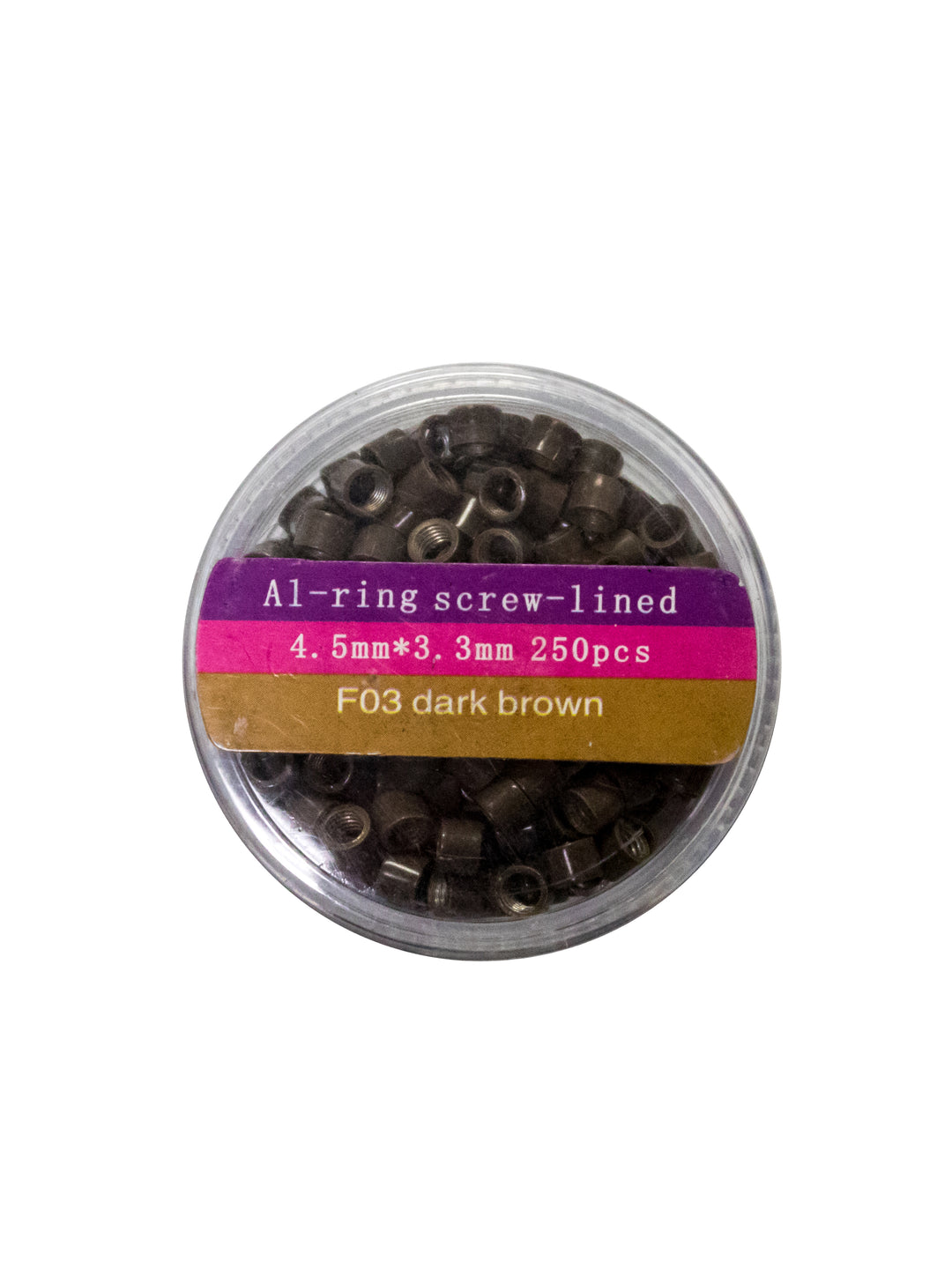 MICROLINKS - 4.5 x 3.3 AL-RING SCREW LINED